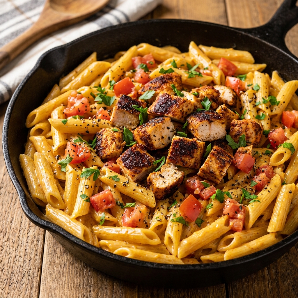 Easy Creamy Cajun Chicken Pasta